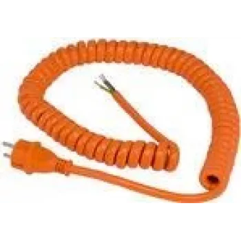Cabo espiral AS Schwabe 70430, 230V 16A, IP44, extensível 1–5 m