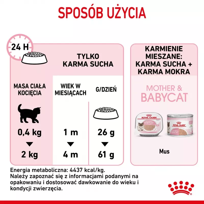 Ração seca para gatos Royal Canin Mother & Babycat 400 g — aves, para gatas gestantes e lactantes e gatinhos
