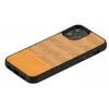 Capa para telemóvel Man and Wood para iPhone 12 mini, espinha de peixe arancia preto