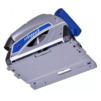 Serra circular Scheppach PL55, 1200 W, 230 V, lâmina Ø160 mm, 24 dentes, profundidade de corte 49,5 mm (90°), inclinável, madeira