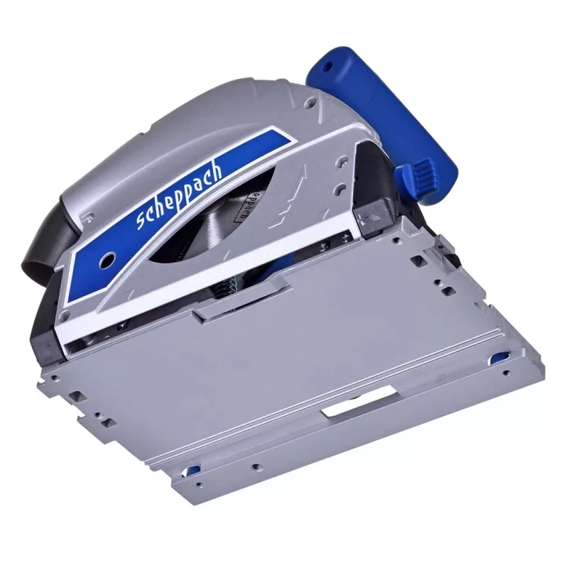 Serra circular Scheppach PL55, 1200 W, 230 V, lâmina Ø160 mm, 24 dentes, profundidade de corte 49,5 mm (90°), inclinável, madeira