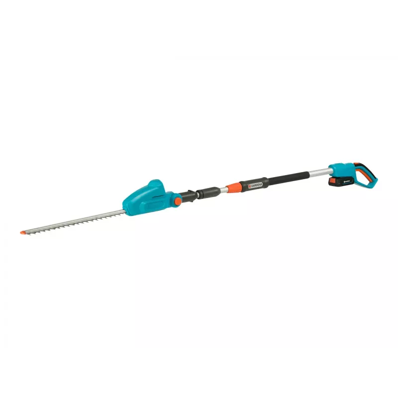 Tesoura de sebe telescópica sem fio THS 42/18V P4A, conjunto pronto a usar (turquesa/cinzento, bateria de iões de lítio 2,5Ah P4A, POWER FOR ALL ALLIANCE)