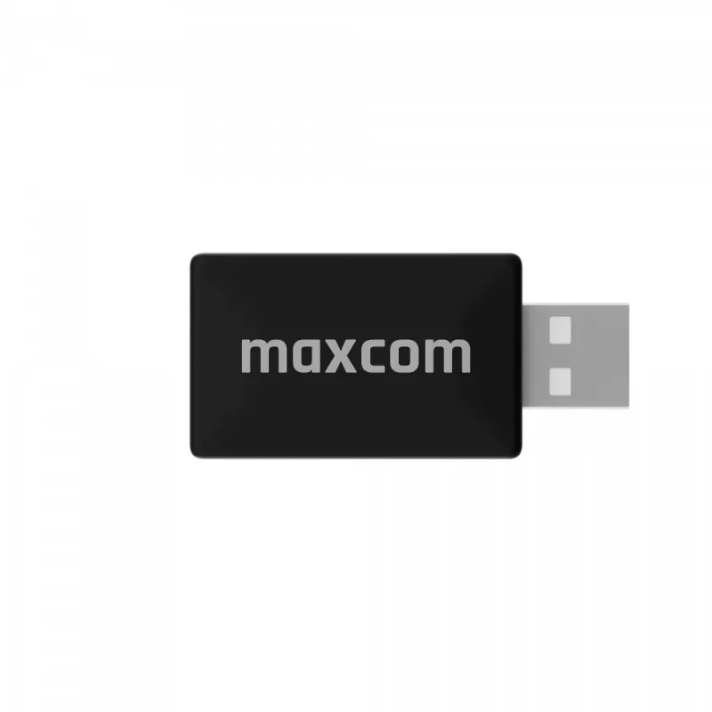 Maxcom MC02 Wave adaptador sem fios para rádio automóvel, preto