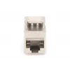 Módulo Keystone Digitus CAT 8.1 RJ-45 blindado plano branco