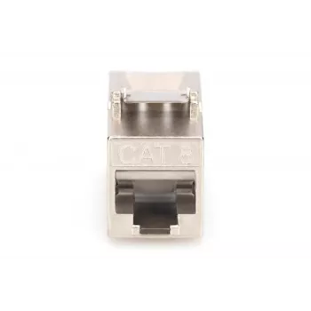 Módulo Keystone Digitus CAT 8.1 RJ-45 blindado plano branco