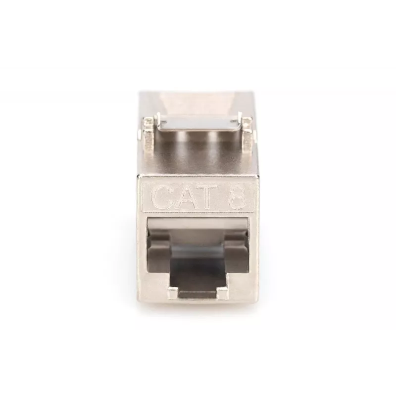 Módulo Keystone Digitus CAT 8.1 RJ-45 blindado plano branco