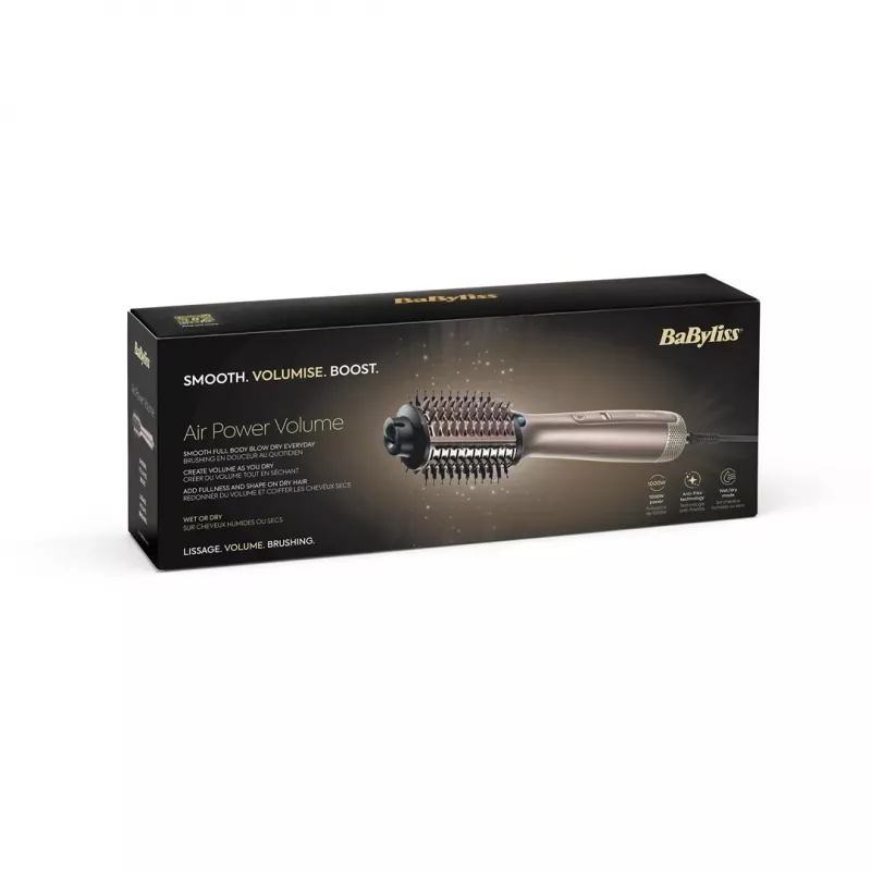 Escova de ar quente BaByliss AS95E Air Power Volume champanhe 1000 W