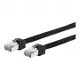 METZ CONNECT Ultraflex500 - cabo de rede - RJ-45 (macho) para RJ-45 (macho) - 1,0 m - 6,4 mm - SFTP, PiMF - CAT 6 - blindado, sem halogéneos - preto (13084V1000-E)