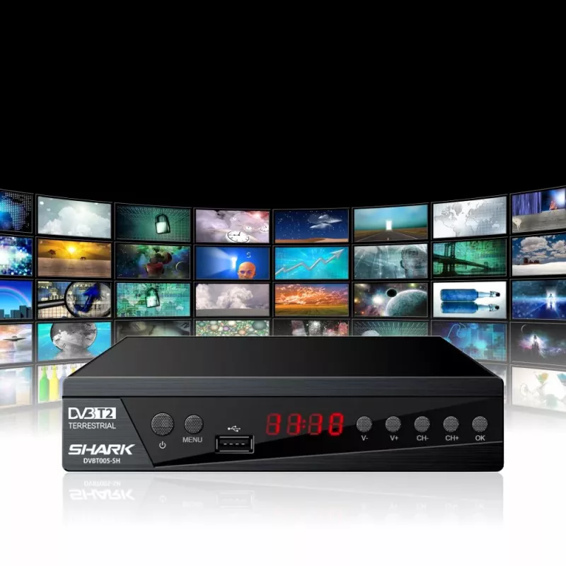Sintonizador de TV digital MANTA DVBT005-SH com suporte DVB-T/T2 HEVC