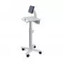 Carrinho para tablet Ergotron, SV10 – carrinho para tablet / teclado – médico – metal – branco, alumínio – tamanho do ecrã: até 30,5 cm (até 12 polegadas)