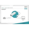 Adaptador Digitus DN-3024 USB 3.0 20 cm 1x USB-C para 1x RJ45 blindado