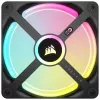 Corsair CO-9051001-WW iCUE LINK QX120 RGB ventoinha para caixa, 120 mm, PWM, com sensor de temperatura, preta