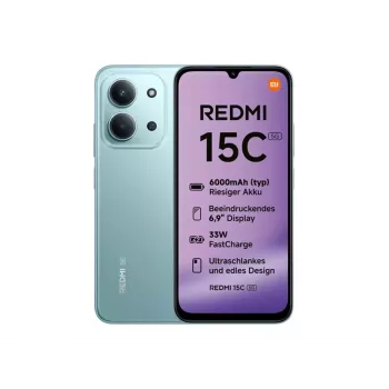 Xiaomi Redmi 15C 5G - Smartphone 5G - Dual-SIM - RAM 8 GB / armazenamento interno 128 GB - slot microSD - 6,9 polegadas - 1600 x 720 píxeis (120 Hz)