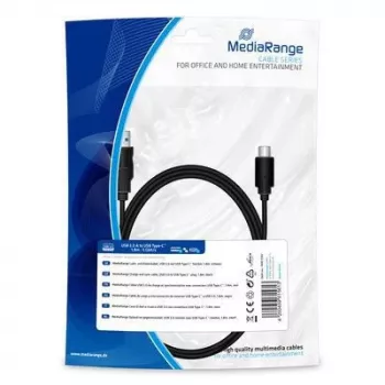 Cabo USB MediaRange MRCS182 USB 3.2 Gen 1 1,8 m USB A USB C preto