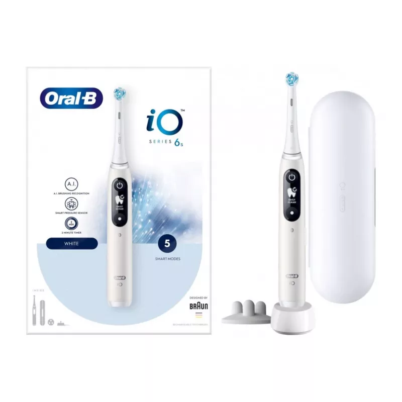 Escova de dentes elétrica Braun Oral-B iO6 Series branco