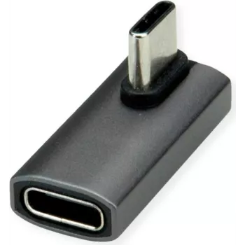 Adaptador ROLINE USB4 40G Type-C macho/fêmea 90° enrolado alumínio (12.03.2933)