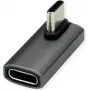 Adaptador ROLINE USB4 40G Type-C macho/fêmea 90° enrolado alumínio (12.03.2933)