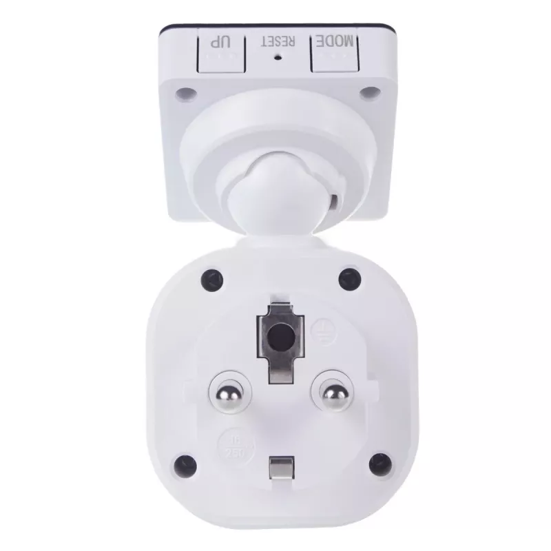 Medidor de energia GreenBlue GB620E para rede 220 V, máx. 16 A, medidor de corrente/energia com ficha