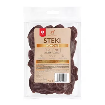 MACED Bifes de vaca - Snack para cães - 500g