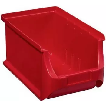Caixa de armazenamento allit caixa de arrumação 456209, 150×125×235 mm, vermelho, frente transparente