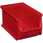 Caixa de armazenamento allit caixa de arrumação 456209, 150×125×235 mm, vermelho, frente transparente