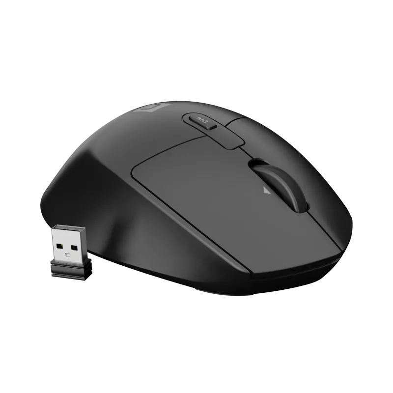 Rato sem fios NATEC KITE NMY-2347, até 4000 DPI, cliques silenciosos, roda de deslocamento inclinável, preto