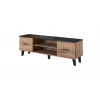 Suporte de TV para cama LOTTA 160 2D2K carvalho wotan/preto mate