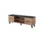 Suporte de TV para cama LOTTA 160 2D2K carvalho wotan/preto mate