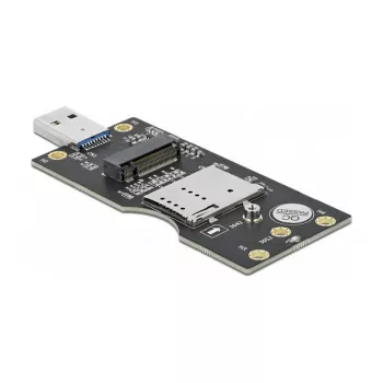 Delock 63166 Conversor USB 3.0 Type-A para M.2 Key B com slot SIM