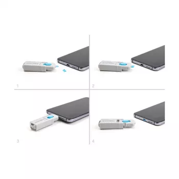 Bloqueador de porta DeLOCK 20949 fêmea Micro-USB pack de 10 azul