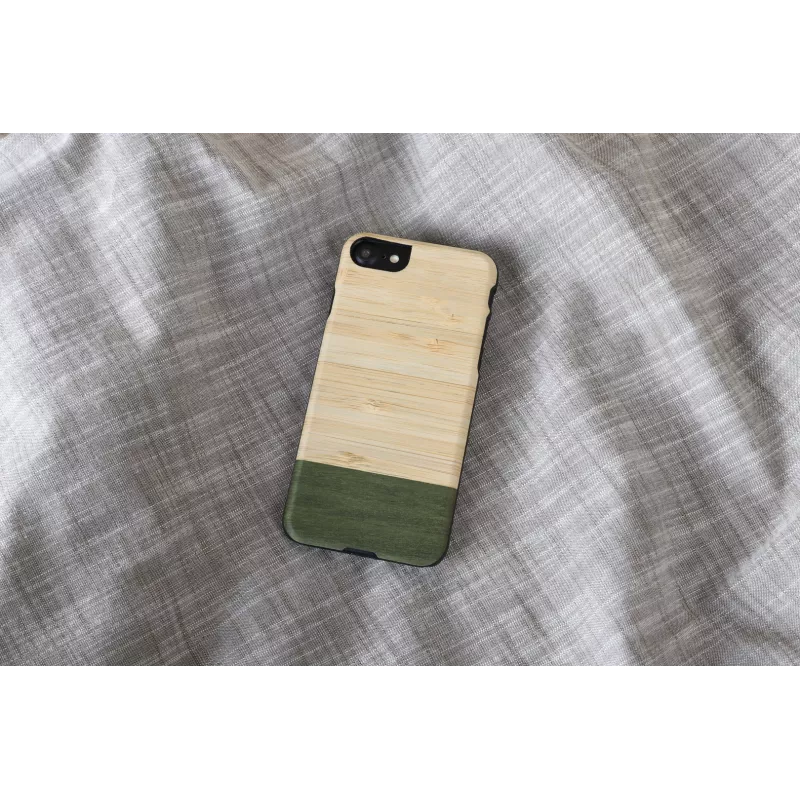 Capa para telemóvel man and wood para iPhone 7/8 – Bambuswald preto