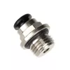 Conector aqua computer reto G1/4 polegadas macho para 6 mm ID - prateado