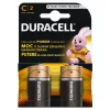 Pilha alcalina Duracell Basic C (LR14), embalagem de 2