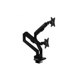 Suporte de secretária Arozzi | Neo Duo - braço de monitor com mola a gás AZ-ALZARE-NEO-DUO-BK | Inclinar, rodar, girar | Peso máximo (capacidade de carga) 9 kg | Preto