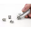 Alicate DeLOCK para porcas gaiola M4 M5 M6 alumínio prateado