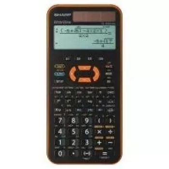 Calculadora Sharp EL-W531XGYR de bolso científica preta, laranja