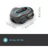 Robô corta-relvas GARDENA smart SILENO max — 800 m², largura de corte 16 cm, bateria, navegação LONA, cinzento