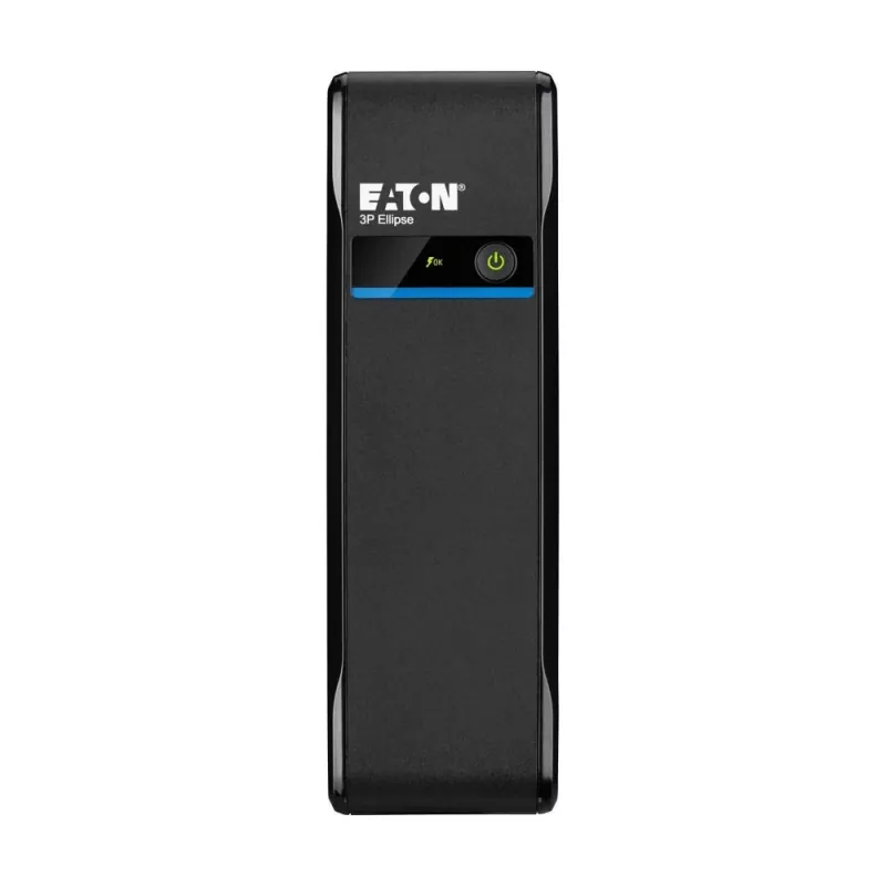 Fonte de alimentação ininterrupta Eaton 3P Ellipse 0,7 kVA (420 W), standby, 4 saídas AC, bateria 7 Ah, torre, preto