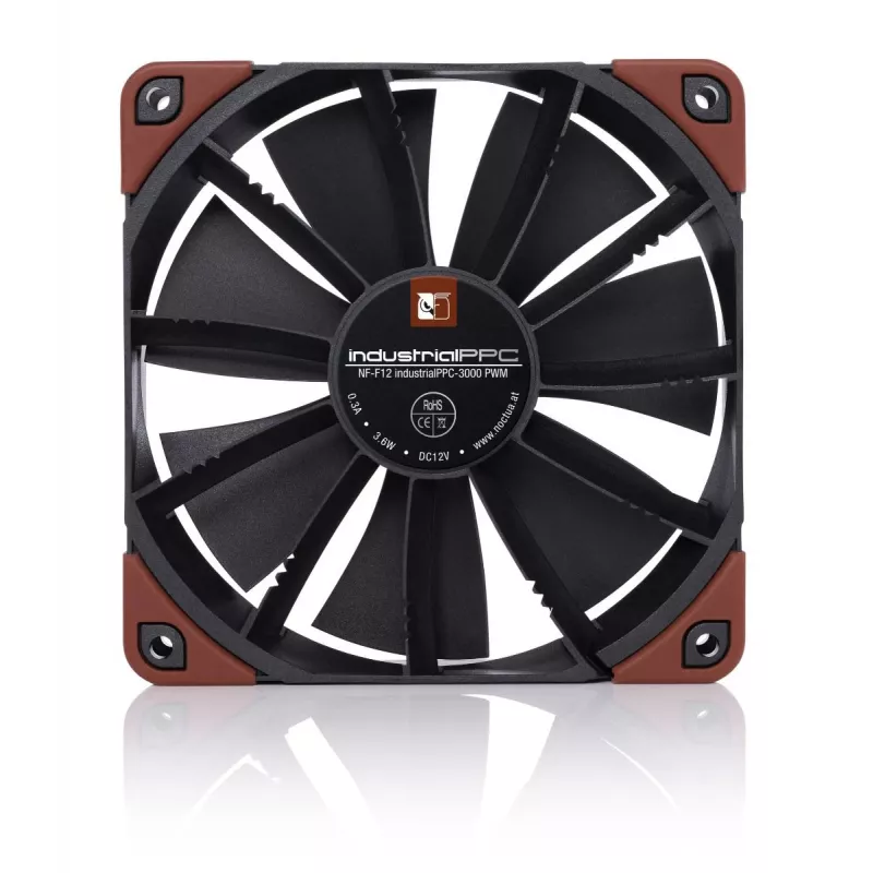 Ventoinha de caixa Noctua NF-F12 industrialPPC-3000 PWM 120mm