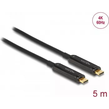 Delock 84090 Cabo de vídeo ótico ativo USB-C, 4K 60 Hz, 5 m