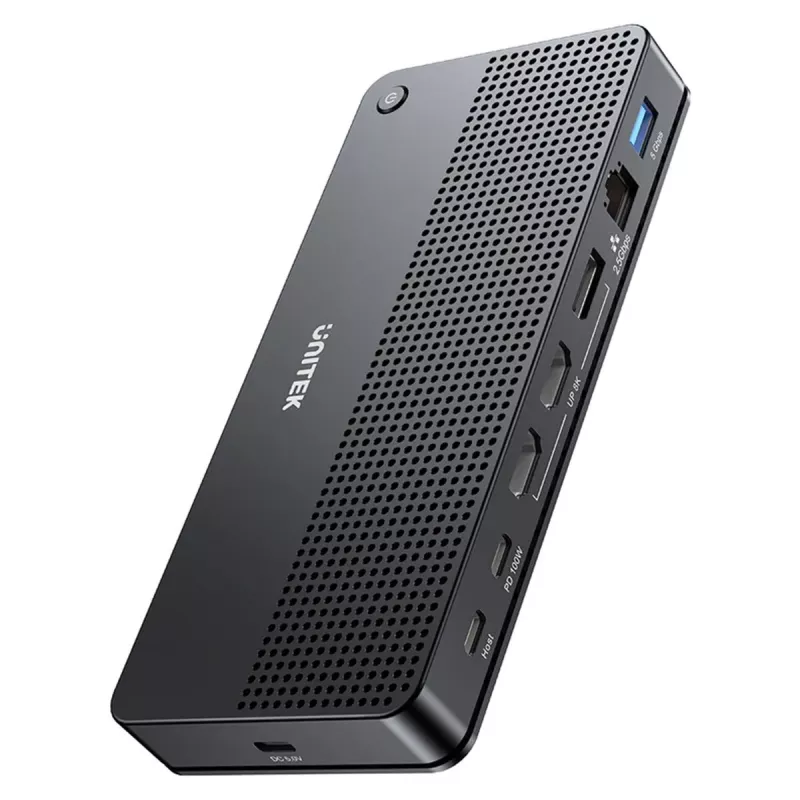 Docking station UNITEK D1104A01 USB4 Com fios 100 W Power Delivery
