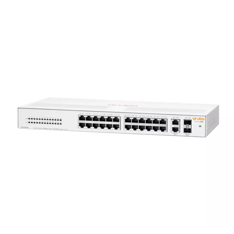 HPE Aruba Networking Aruba Instant On 1430 26G 2SFP não gerido L2 Gigabit Ethernet (10/100/1000) 1U