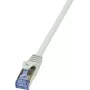 Cabo de rede LogiLink 10 m Cat.6A RJ-45 S/FTP cinzento