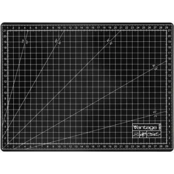 Tapete de corte DAHLE Vantage A4 22 x 30 cm preto, superfície auto-regeneradora