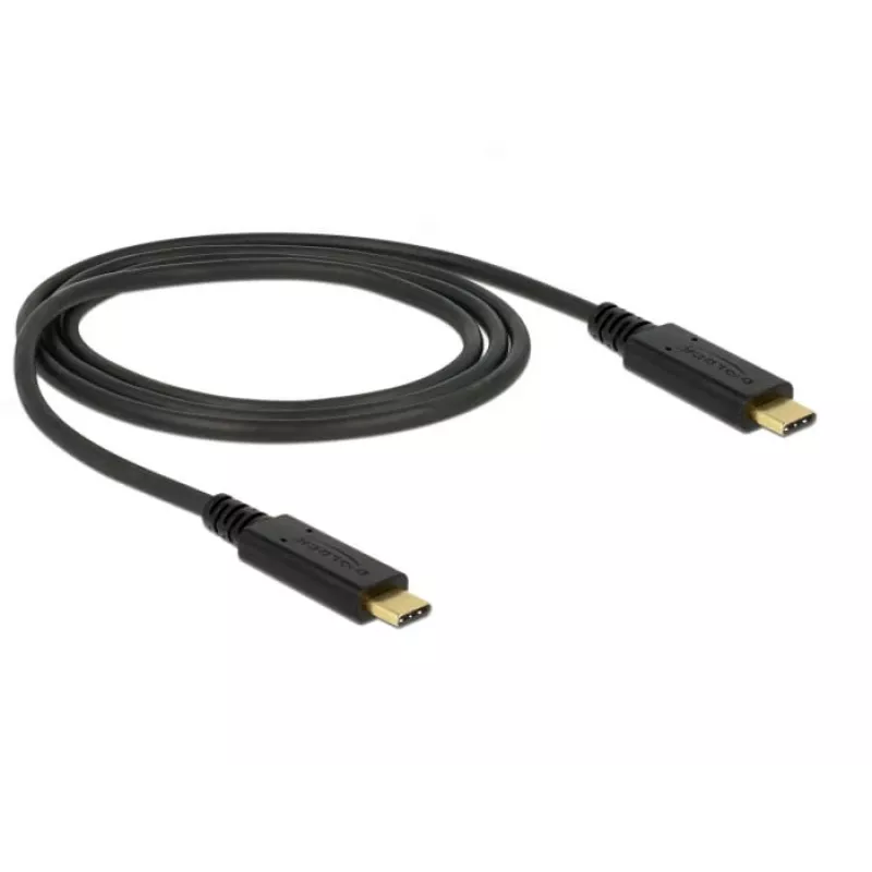 Cabo USB DeLOCK 83661 USB 3.2 Gen 2 1 m USB-C preto