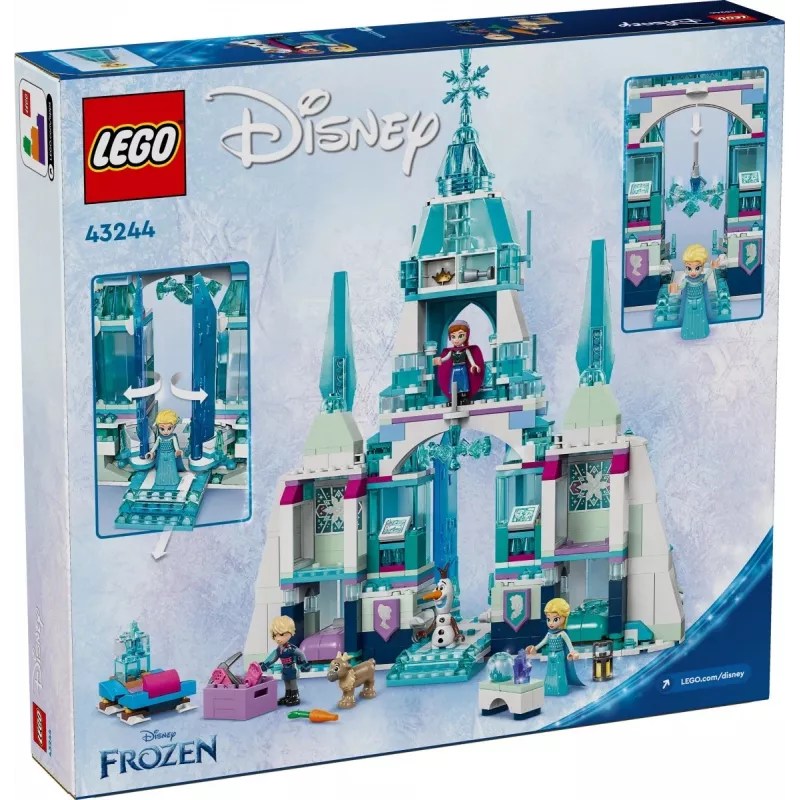 Brinquedo de construção LEGO Disney Princess Palácio de Inverno da Elsa 43244 — conjunto de construção para brincadeira imaginativa