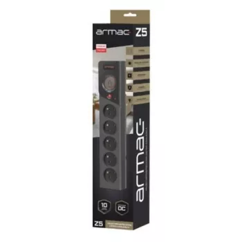 Régua de tomadas Armac Z5 Preto 5 tomadas AC 250 V 5 m