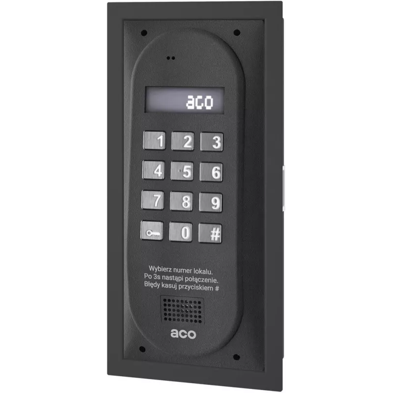 ACO CDNP8ACC ST Painel de controlo de intercomunicadores