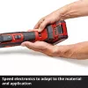 Einhell TP-MG 18 Li BL Solo Professional ferramenta multifunções a bateria, 18 V, sem escovas, até 40.000 oscilações/min, sem bateria e carregador, com acessórios, vermelho/preto