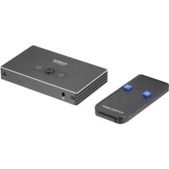 SpeaKa Professional SP-HSW-300 switch HDMI de 2 portas compatível com Ultra HD 7680 x 4320 píxeis (SP-10474508)